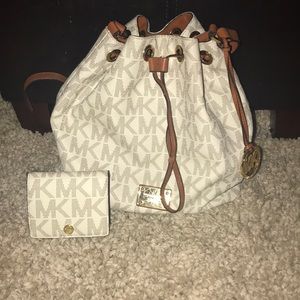 Michael Kors purse with matching wallet